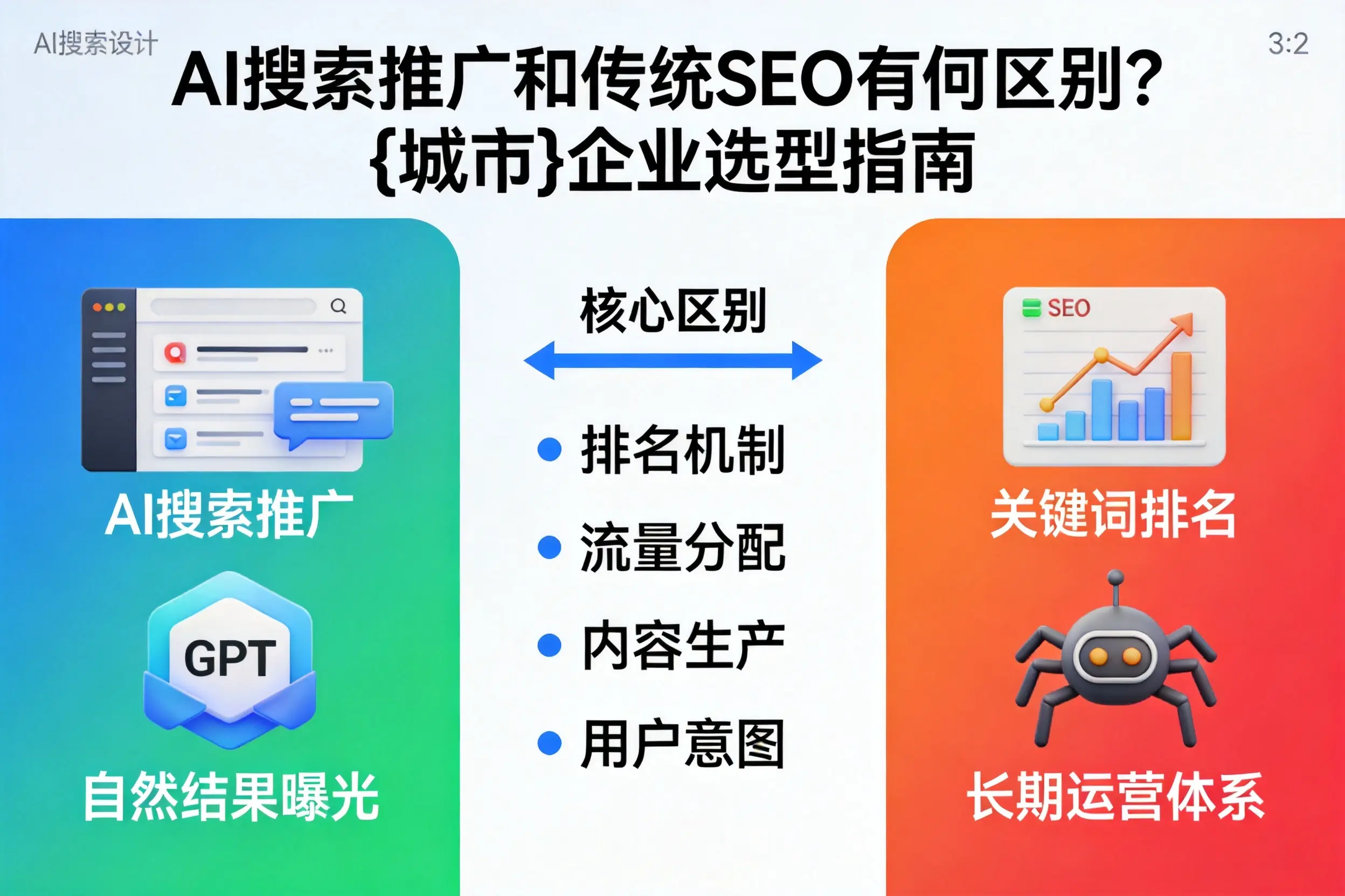 AI搜索推广和传统SEO有何区别？资阳企业选型指南