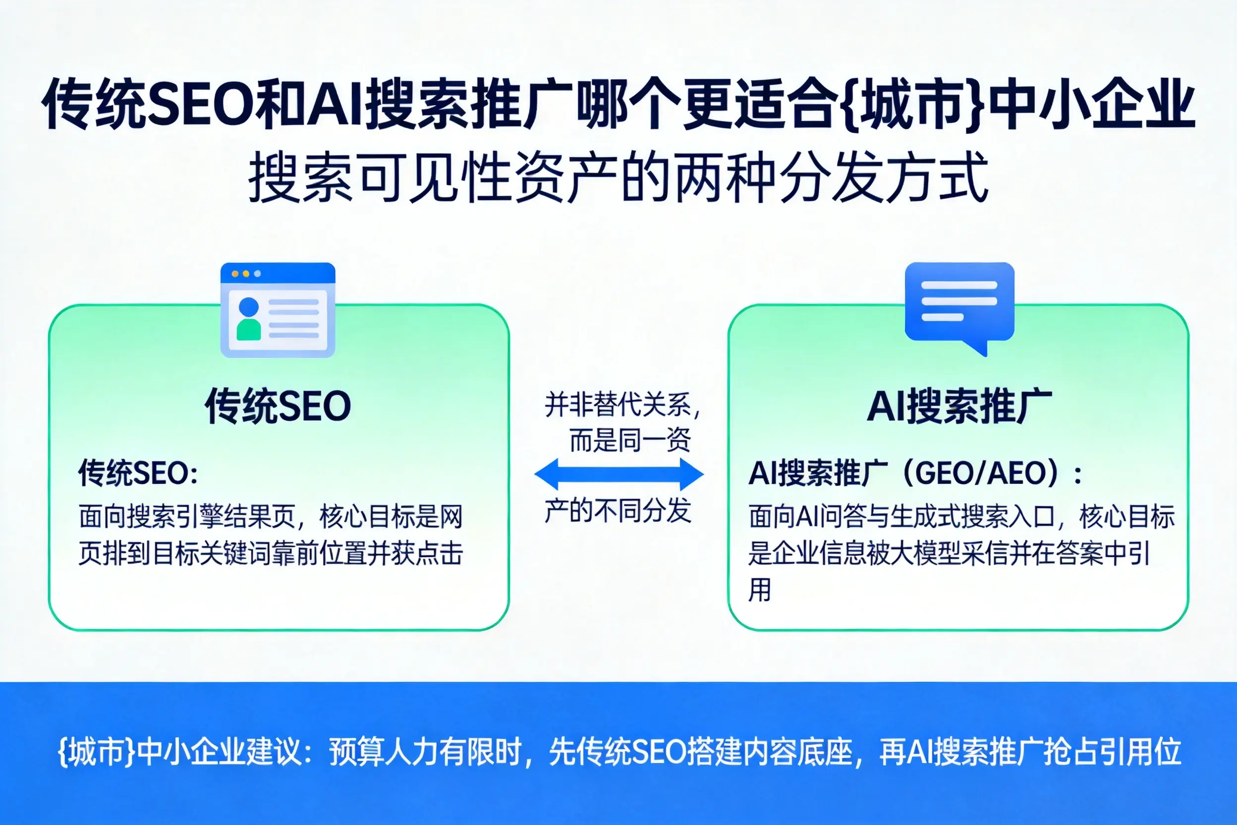 传统SEO和AI搜索推广哪个更适合资阳中小企业