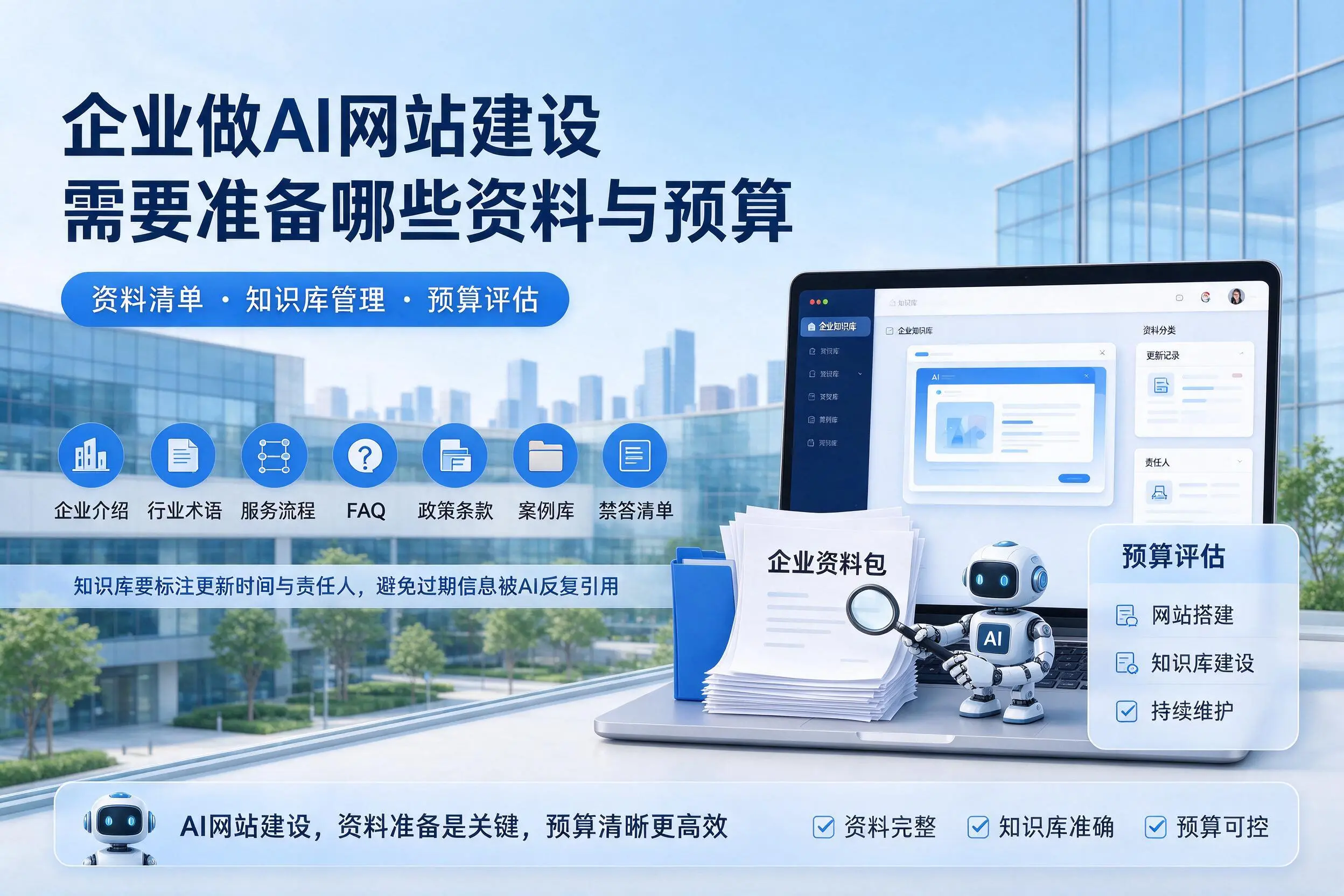 资阳企业做AI网站建设需要准备哪些资料与预算
